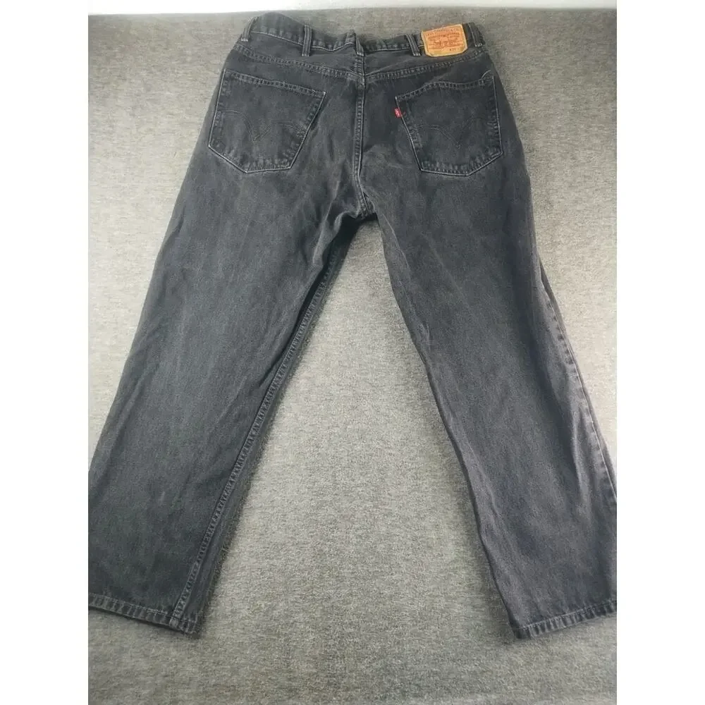 Levi’s 550 Denim Jeans Mens 38x30 Black Relaxed Fit Vintage Y2K